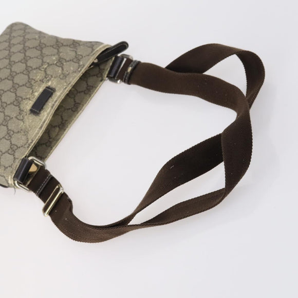 GUCCI GG Canvas Shoulder Bag PVC nylon 5Set Black Beige Brown Auth bs29551