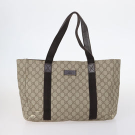 GUCCI GG Canvas Shoulder Bag PVC nylon 5Set Black Beige Brown Auth bs29551 - 0