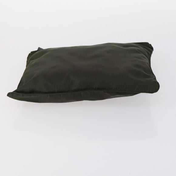 PRADA Shoulder Bag Nylon Enamel 4Set Pink Khaki Green Auth bs29552