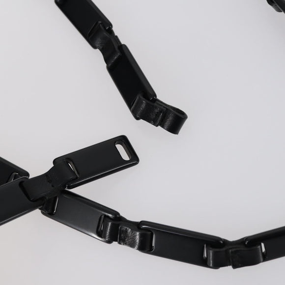 PRADA Shoulder Bag Nylon Enamel 4Set Pink Khaki Green Auth bs29552