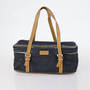 Burberrys Nova Check Bag Leather Canvas 7Set Beige Black Navy Auth bs29553-13