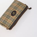 Burberrys Nova Check Bag Leather Canvas 7Set Beige Black Navy Auth bs29553-19