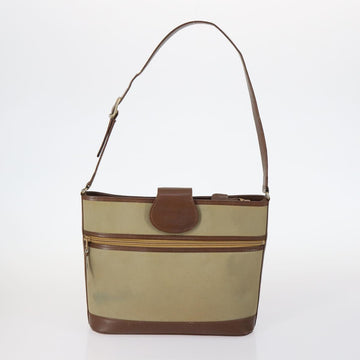 Burberrys Nova Check Bag Leather Canvas 7Set Beige Black Navy Auth bs29553 - 0