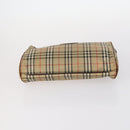 Burberrys Nova Check Bag Leather Canvas 7Set Beige Black Navy Auth bs29553-20