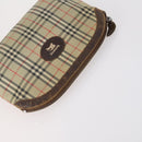 Burberrys Nova Check Bag Leather Canvas 7Set Beige Black Navy Auth bs29553-24