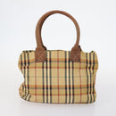 Burberrys Nova Check Bag Leather Canvas 7Set Beige Black Navy Auth bs29553-28