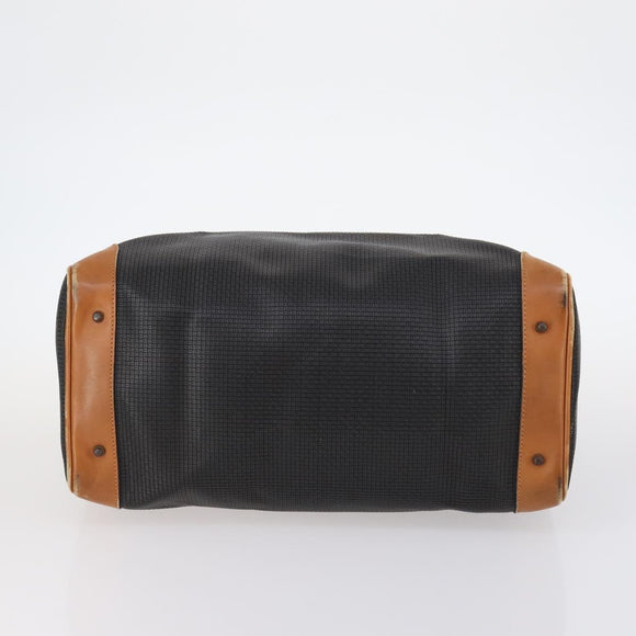 BALLY Hand Bag Leather PVC 4 Set Black Red Navy Auth bs29555