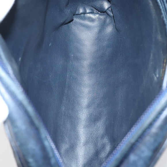 BALLY Hand Bag Leather PVC 4 Set Black Red Navy Auth bs29555