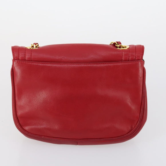 BALLY Hand Bag Leather PVC 4 Set Black Red Navy Auth bs29555