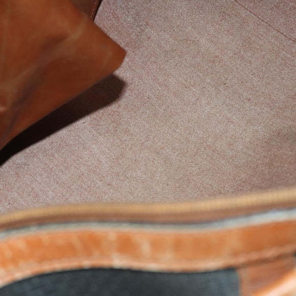 BALLY Hand Bag Leather PVC 4 Set Black Red Navy Auth bs29555