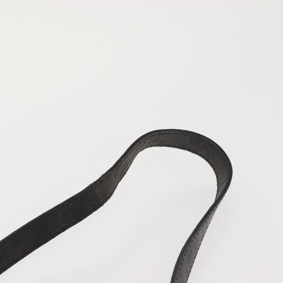 GIVENCHY Pandora Hand Bag Leather 2way Black Gold Auth bs29556