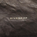 GIVENCHY Pandora Hand Bag Leather 2way Black Gold Auth bs29556-16