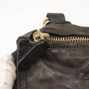 GIVENCHY Pandora Hand Bag Leather 2way Black Gold Auth bs29556-17
