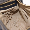 GIVENCHY Pandora Hand Bag Leather 2way Black Gold Auth bs29556-21