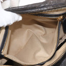 GIVENCHY Pandora Hand Bag Leather 2way Black Gold Auth bs29556-23