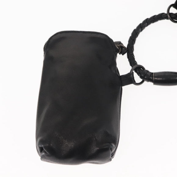 BOTTEGAVENETA 4 Hooks Pouch Leather Navy Auth bs29559