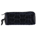 BOTTEGAVENETA 4 Hooks Pouch Leather Navy Auth bs29559-2