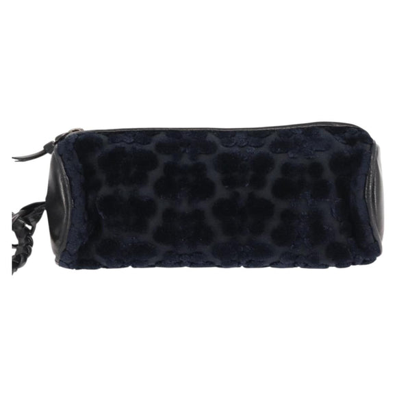 BOTTEGAVENETA 4 Hooks Pouch Leather Navy Auth bs29559
