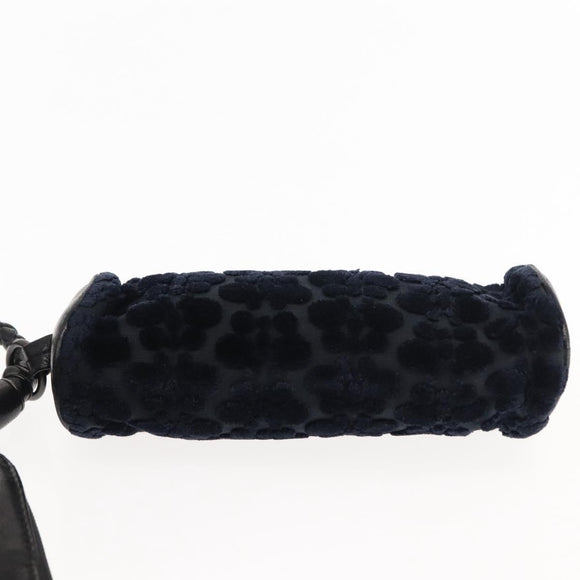 BOTTEGAVENETA 4 Hooks Pouch Leather Navy Auth bs29559