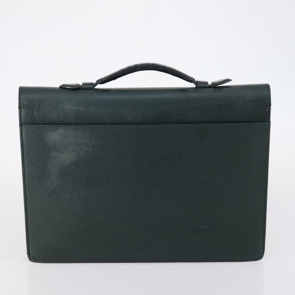 LOUIS VUITTON Monogram Taiga Hand Bag 2Set Green LV Auth bs29562