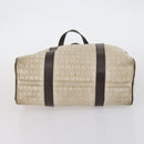 BVLGARI Logo Mania Hand Bag Canvas 2 Set Beige Brown Auth bs29563-15