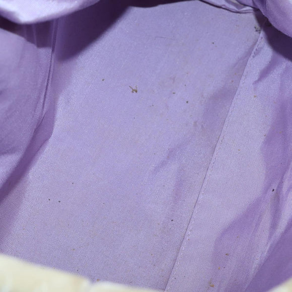 BVLGARI Logo Mania Hand Bag Canvas 2 Set Beige Brown Auth bs29563