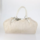 BVLGARI Logo Mania Hand Bag Canvas 2 Set Beige Brown Auth bs29563-3