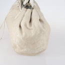 BVLGARI Logo Mania Hand Bag Canvas 2 Set Beige Brown Auth bs29563-4