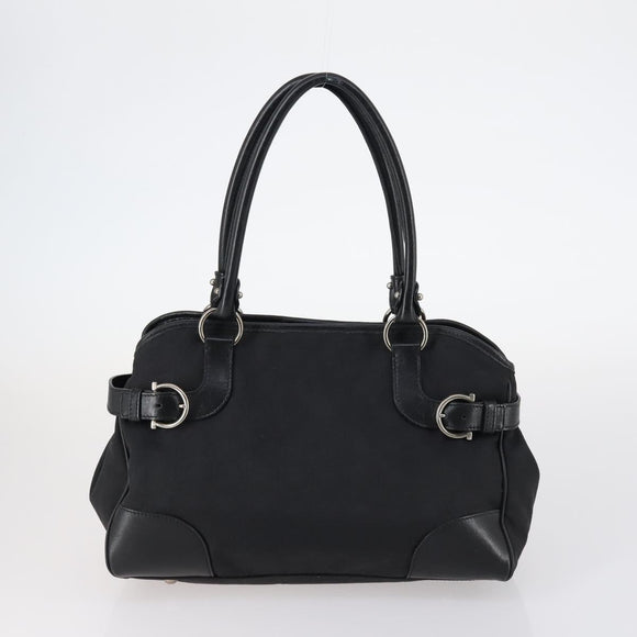 Salvatore Ferragamo Bag Leather Canvas 4Set Beige Black Navy Auth bs29564