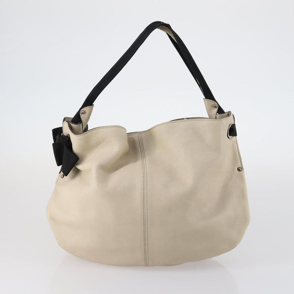 Salvatore Ferragamo Bag Leather Canvas 4Set Beige Black Navy Auth bs29564