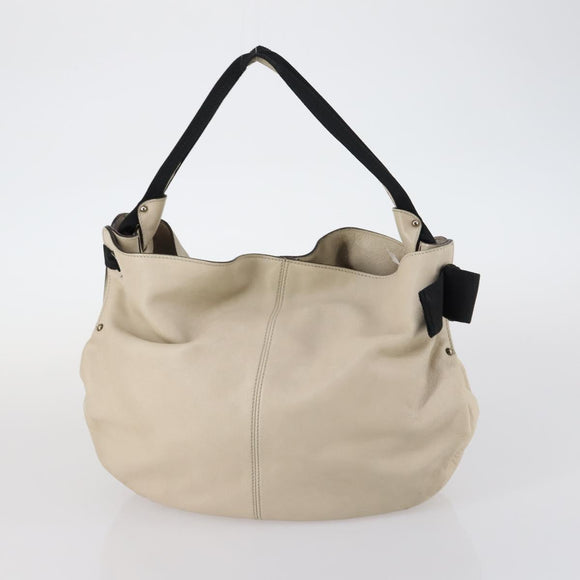 Salvatore Ferragamo Bag Leather Canvas 4Set Beige Black Navy Auth bs29564