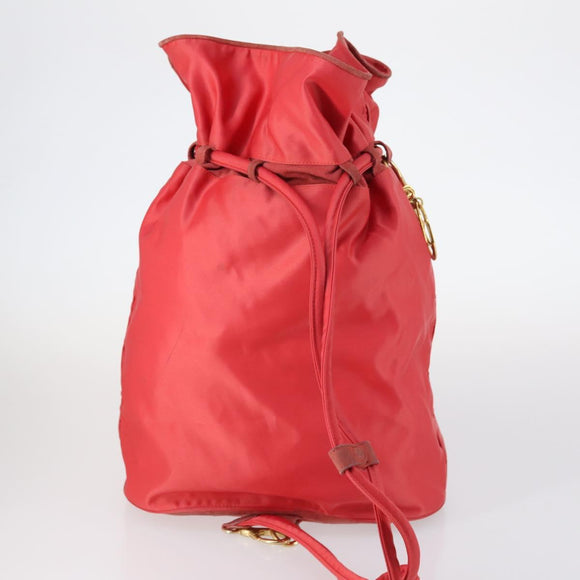 Christian Dior Honeycomb Bag Leather Nylon 4Set Red Black Navy Auth bs29565