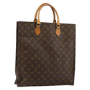 LOUIS VUITTON Monogram Sac Plat Hand Bag M51140 LV Auth bs29566-1