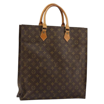 LOUIS VUITTON Monogram Sac Plat Hand Bag M51140 LV Auth bs29566