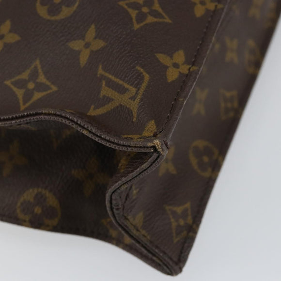 LOUIS VUITTON Monogram Sac Plat Hand Bag M51140 LV Auth bs29566