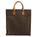 LOUIS VUITTON Monogram Sac Plat Hand Bag M51140 LV Auth bs29566-13