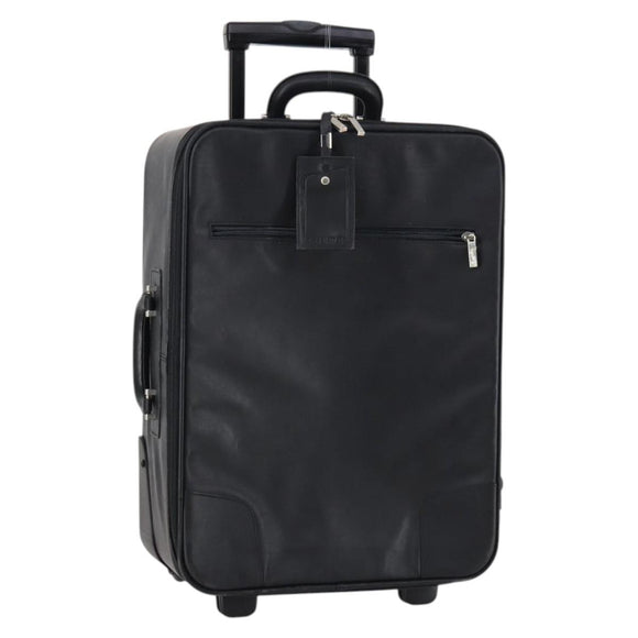 LOEWE Suitcase Nylon Black Silver Auth bs29570