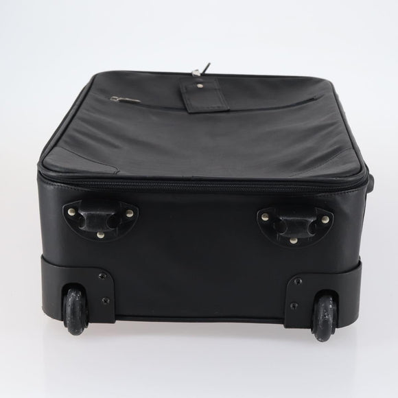 LOEWE Suitcase Nylon Black Silver Auth bs29570