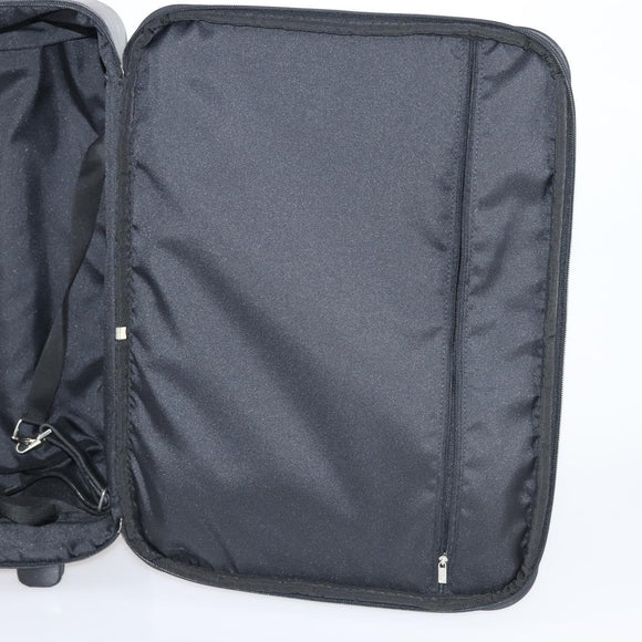 LOEWE Suitcase Nylon Black Silver Auth bs29570