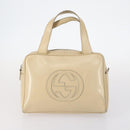 BURBERRY Tote Bag Leather 5Set Beige Brown Auth bs29571-11