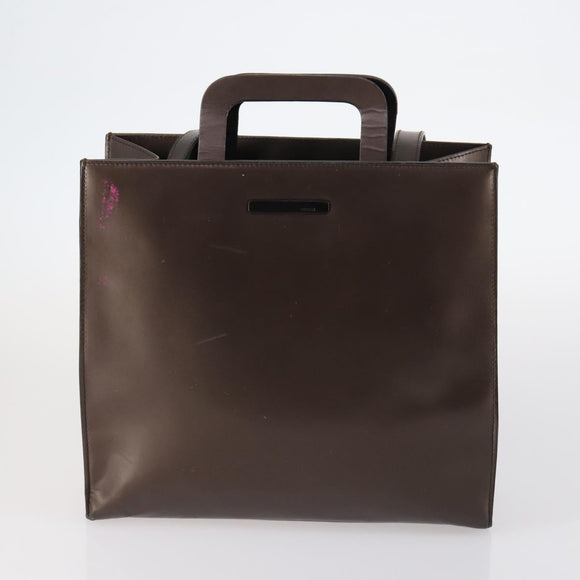 BURBERRY Tote Bag Leather 5Set Beige Brown Auth bs29571