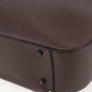 GUCCI Hand Bag Leather Brown Silver Auth bs29572-12