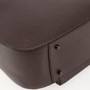 GUCCI Hand Bag Leather Brown Silver Auth bs29572-13