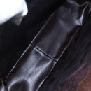 GUCCI Hand Bag Leather Brown Silver Auth bs29572-17