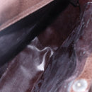 GUCCI Hand Bag Leather Brown Silver Auth bs29572-18