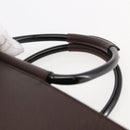 GUCCI Hand Bag Leather Brown Silver Auth bs29572-8