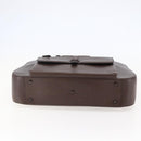 GUCCI Hand Bag Leather Brown Silver Auth bs29572-9