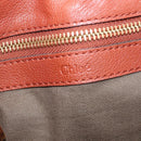 Chloe Tote Bag Leather Brown Gold Auth bs29573-18