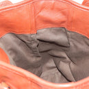 Chloe Tote Bag Leather Brown Gold Auth bs29573-20