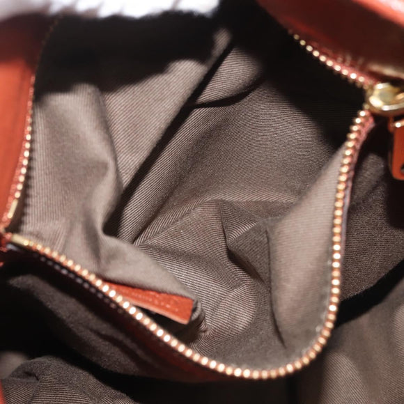 Chloe Tote Bag Leather Brown Gold Auth bs29573